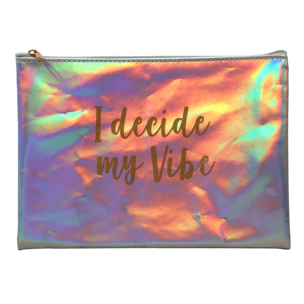 5/$25 Fabulous Cosmic Iridescent Makeup Bags NWT (3pc) - Picture 3 of 4